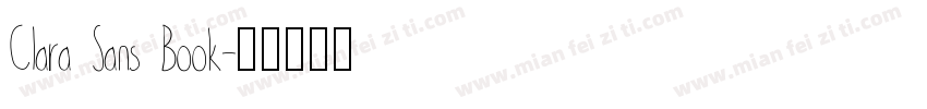 Clara Sans Book字体转换